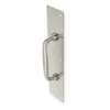 Rockwood Door Pull Plate, Stainless Steel, 16"L x 4"W, 0.05" Proj. 132 X 70C.32D