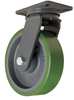 Hamilton Plate Caster, Swivel, Poly, 10 in., 3000 lb. S-CH-13DB