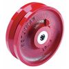 Zoro Select Caster Wheel, Cast Iron, 10 in., 3000 lb. W-10-V-1