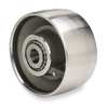 Zoro Select Caster Wheel, Steel, 8 in., 14,000 lb., Slvr W-830-FSH-1