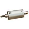 Speedaire Air Cylinder, 1 1/8 in Bore, 1 in Stroke, Round Body Double Acting 5VMH5