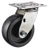 Zoro Select Swivel Plate Caster, Glass Filled Nylon, 6in, 1200lb P21SX-HNG060RX-14-001