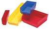 Akro-Mils 15 lb Shelf Storage Bin, Plastic, 4 1/8 in W, 4 in H, Red, 17 7/8 in L 30128RED