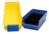 Akro-Mils 20 lb Shelf Storage Bin, Plastic, 8 3/8 in W, 4 in H, Blue, 17 7/8 in L 30158BLUE