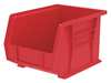 Akro-Mils 50 lb Hang & Stack Storage Bin, Plastic, 8 1/4 in W, 7 in H, 10 3/4 in L, Red 30239RED