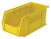 Akro-Mils 30 lb Hang & Stack Storage Bin, Plastic, 5 1/2 in W, 5 in H, 10 7/8 in L, Yellow 30230YELLO