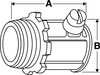 Zoro Select Connector, Setscrew, Non-Insulated, 2 In 3LT40