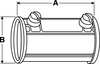 Zoro Select Coupling, Setscrew, 2 In 3LV08