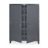 Strong Hold 12 ga. ga. Steel Storage Cabinet, 48 in W, 78 in H, Stationary 46-DS-248