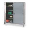 Strong Hold 12 ga. ga. Steel Storage Cabinet, 48 in W, 78 in H, Stationary 46-DS-248