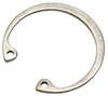 Zoro Select Internal Retaining Ring, Stainless Steel, Plain Finish, 28 mm Bore Dia. DHO-28SA