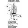 Mason Hanger Mount Vibration Isolator, Spring, 55 to 76 lb Capacity, 1.02 in Max. Deflection 5C141