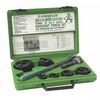 Greenlee Slug-Buster Knockout Punch Kit w/ Hex Ratchet Wrench, 1/2" - 2" Conduit Size, Up to 10 ga Mild Steel 7238SB