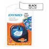 Dymo Label Tape, 0.5", Black On White 91331