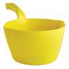 Vikan Large Hand Scoop, Yellow, 13" L, 8-1/4" W 56826