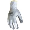 Ironclad Performance Wear Polyurethane Coated Gloves, Palm Coverage, White/Gray, L, PR G-IKC3-04-L
