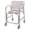 Dmi 16" L, Transport, Aluminum, Plastic, Shower Seat, Smooth 522-1702-1900