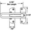 Primeline Tools Swing Bar Door Guard, 3-7/8" Lx2-1/2" W U 9899