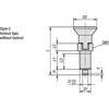 Kipp Indexing Plunger D1= M20X1, 5, D=10, Style C, Lockout Type wo Locknut, Stainless Steel Not Hardened K0338.13410