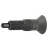 Kipp Indexing Plunger, Size: 0, D1= M08X1, D=4, Style A, Non-Lockout WO Locknut, Pin Hardened K0630.21004