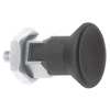 Kipp Indexing Plunger, Short, Size: 4, D1= 3/4-10, D=10, Style D, Lockout Type W. Locknut, SS K0631.18410A7