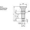 Kipp Indexing Plunger, Size: 9, D1= M06X0.75, D=3, Style A, Non-Lockout WO Locknut, Pin Hardened K0630.21903