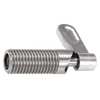 Kipp Cam-Action Indexing Plunger, Stainless Steel, D=6, D1= 3/8-16, Form: B, Without Locknut K0637.10406A4