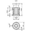 Kipp Leveling Set With Locknut, Standard, D=26 Stainless Steel, D2= 70 K0693.029241