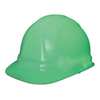 Erb Safety Front Brim Hard Hat, Type 1, Class E, Ratchet (6-Point), Green 19902