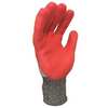 Condor Hi-Vis Cut Resistant Impact Coated Gloves, 3 Cut Level, Nitrile, XL, 1 PR 53GM88