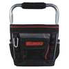 Westward Tool Tote: Polyester, Black, 10 Outside Pockets, 3 Inside Pockets, Black, Polyester, 13 Pockets 53JW34