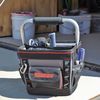 Westward Tool Tote: Polyester, Black, 10 Outside Pockets, 3 Inside Pockets, Black, Polyester, 13 Pockets 53JW34