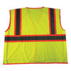 Condor High-Visibility Vest, Type R, ANSI Class 2, U-Block, Mesh Polyester, Hook and Loop, Lime, L/XL 53YN50