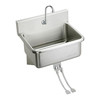 Elkay 19-1/2" W x 31" L x 24.375" H, Wall Hung, 14 ga. 304 Stainless Steel EWS3120FC