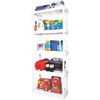 Plano Freestanding Plastic Shelving, Open Style, 14 in D, 33 in W, 57 in H, Gray 924006