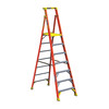 Werner 10 ft Fiberglass Platform Stepladder, 300 lb Capacity PD6207