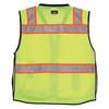 Mcr Safety High Visibility Vest, 2XL Size, Unisex PSURVCL2LSX2