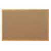 Quartet Cork Bulletin Board 3ft.x2ft., Oak Finish Frame 85366