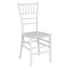 Flash Furniture Chiavari Chair, 18-3/4"L35"H, HerculesSeries LE-WHITE-M-GG
