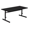 Correll Rectangle Econoline Adjustable Height Computer Desk and Training Table, 30" X 60 " X 21" to 29" CSA3060-07