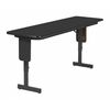 Correll Rectangle Panel Leg Adjustable Height Folding Seminar Training Table, 18" X 96" X 29" SPA1896PX-07