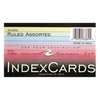 Roaring Spring Case of Colored Index Cards 3"x5", 100 per pack, Ruled on Front, Blank on Back, 3 Colors 83369cs