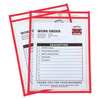 C-Line Products Shop Ticket Holder, Red, 9 x 12", PK15 43914