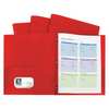 C-Line Products Two Pocket File Folder, Prong, Red, Pk10 32964