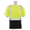 Erb Safety T-Shirt, Class 2, Hi-Viz, Lime/Black, 3XL 63311