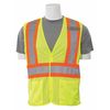 Erb Safety Safety Vest, Mesh, BreakAway, HiViz, Lime, XL 61847