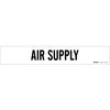 Brady Pipe Marker, Air Supply, White, 8 In orGrtr 7011-1HV