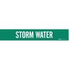 Brady Pipe Marker, Storm Water, 2-1/2to7-7/8 In 7275-1
