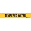 Brady Pipe Marker, TempeR Water, 2-1/2to7-7/8 In 7283-1