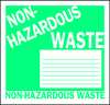 Brady Non Hazardous Waste Label, 6 In. H, PK50 121159